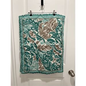 World Market teal & grey Standard pillow shams (set of 2) 20” x 26”